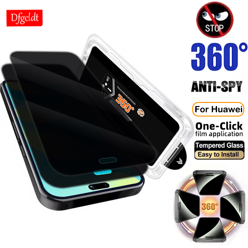Huawei Nova 12 - Stofvrije installatie 360 ° Privacy Screenprotector