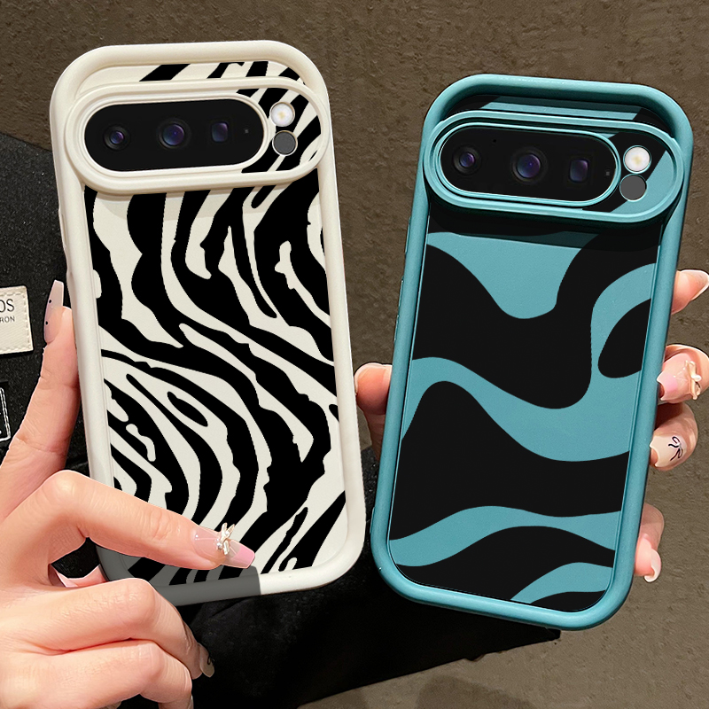 Google Pixel 9 - TPU-telefoonhoesje met zebrastreepmotief voor Google Pixel
