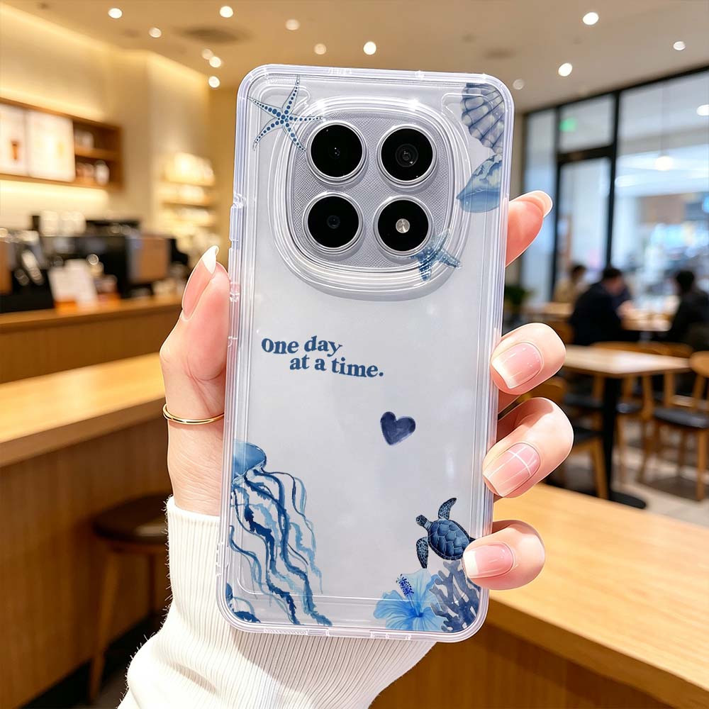 Xiaomi Poco X6 - Ocean World Patroon Telefoonhoesje Voor Xiaomi