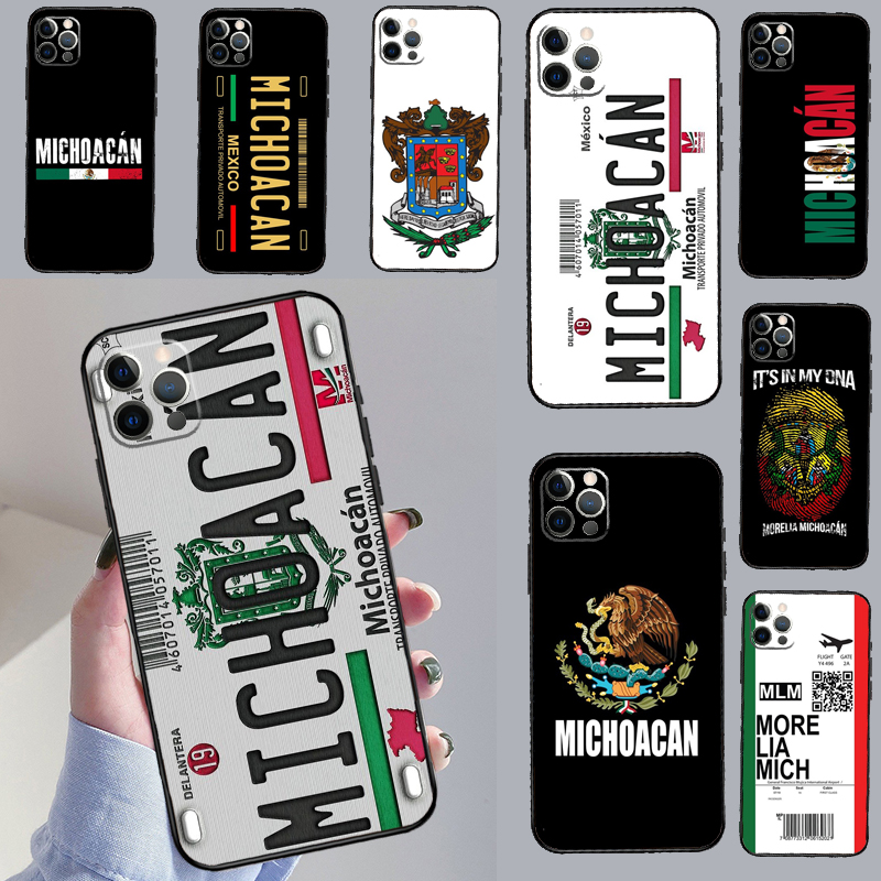 Realme C67 - Michoacan kentekenbord borduurwerk hoesje voor Realme