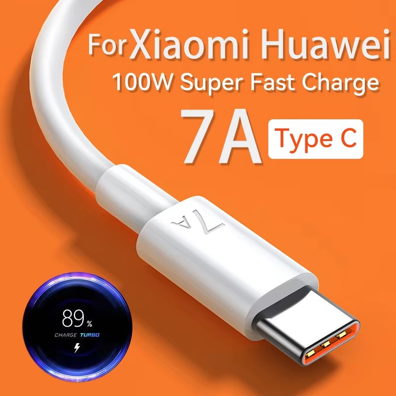 Huawei Nova 12 - 7A 100W Supersnelle oplaadkabel, type C,