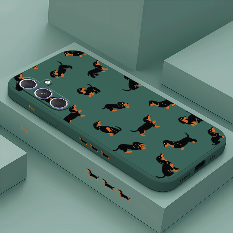 Cartoon Dachshund hond telefoo - Samsung Galaxy A55 recensie en prijs