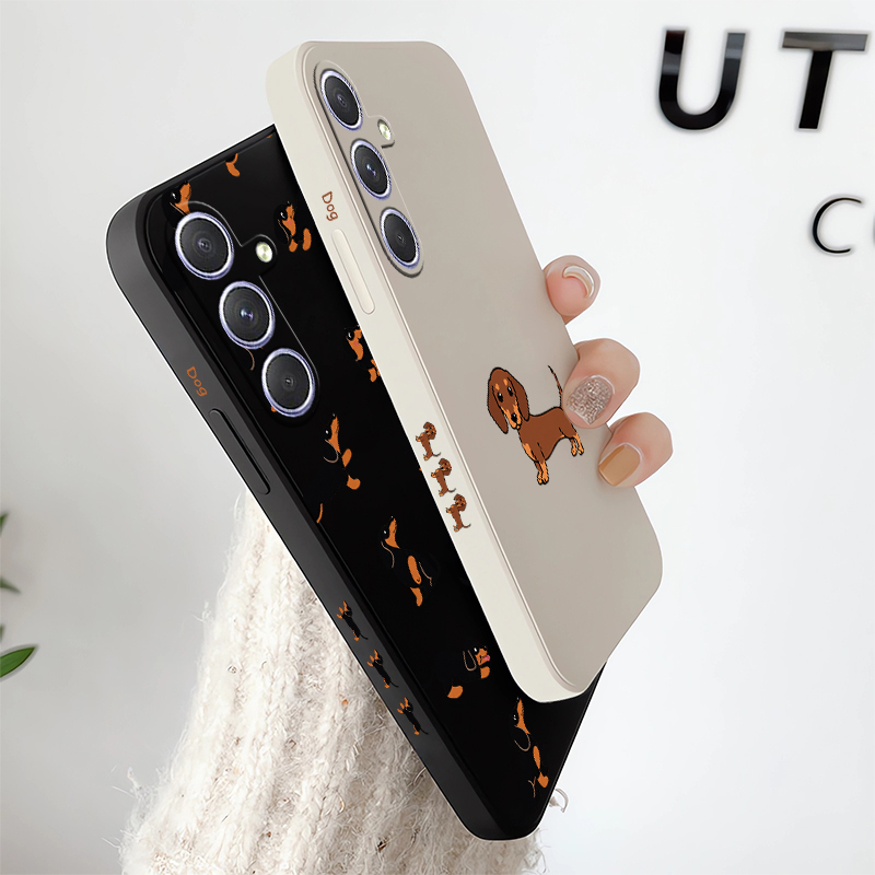 Cartoon Dachshund hond telefoo - Samsung Galaxy A55 recensie en prijs